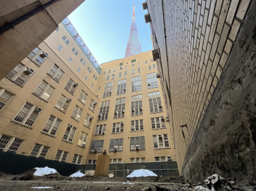 The courtyard in its present state. 