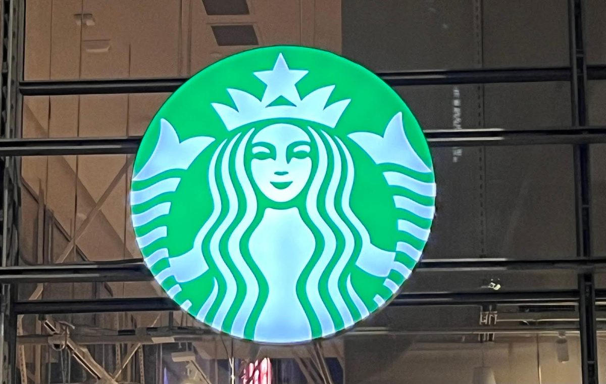 Starbucks on the corner of 8th Avenue and W 41st Street in Manhattan